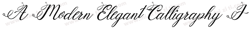 A Modern Elegant Calligraphy Font字体转换